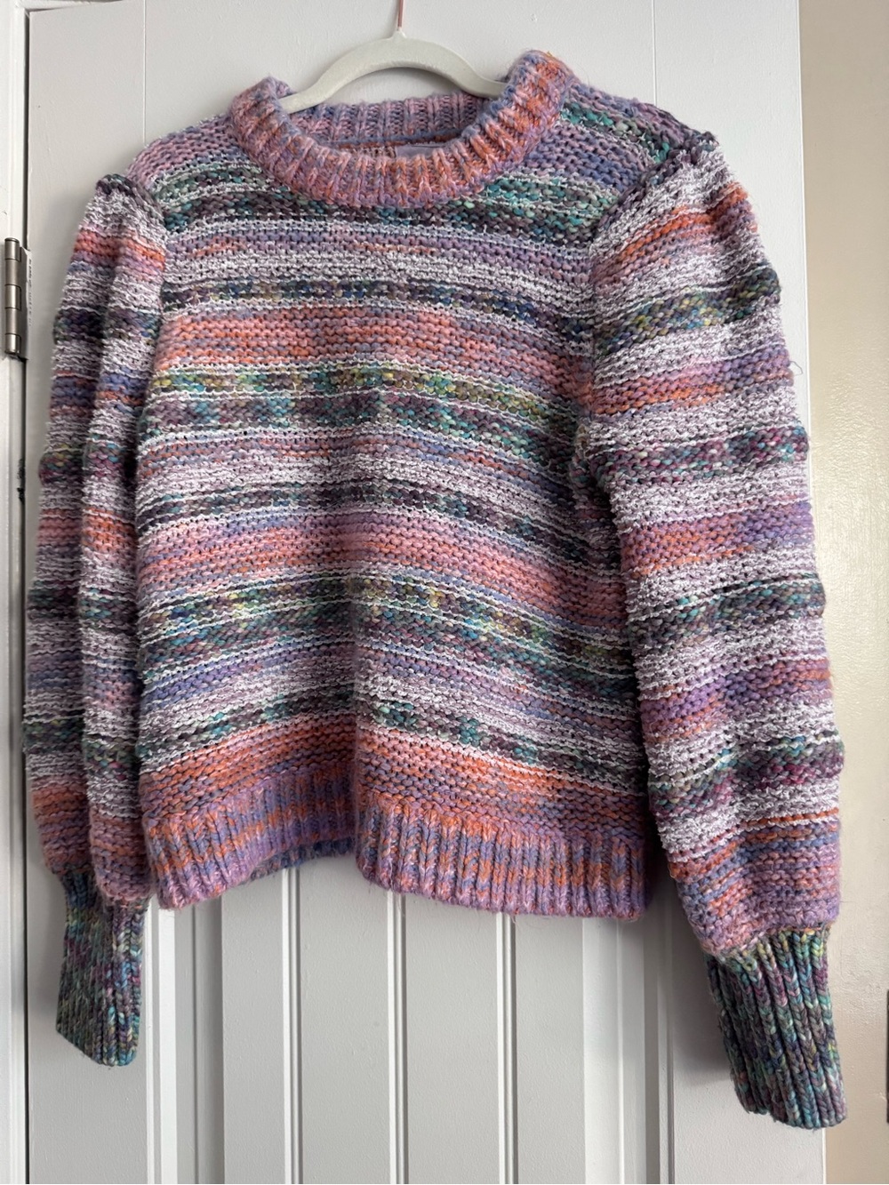 Urban outfitters Multicolor Pastel Striped Women's Crewneck Sweater